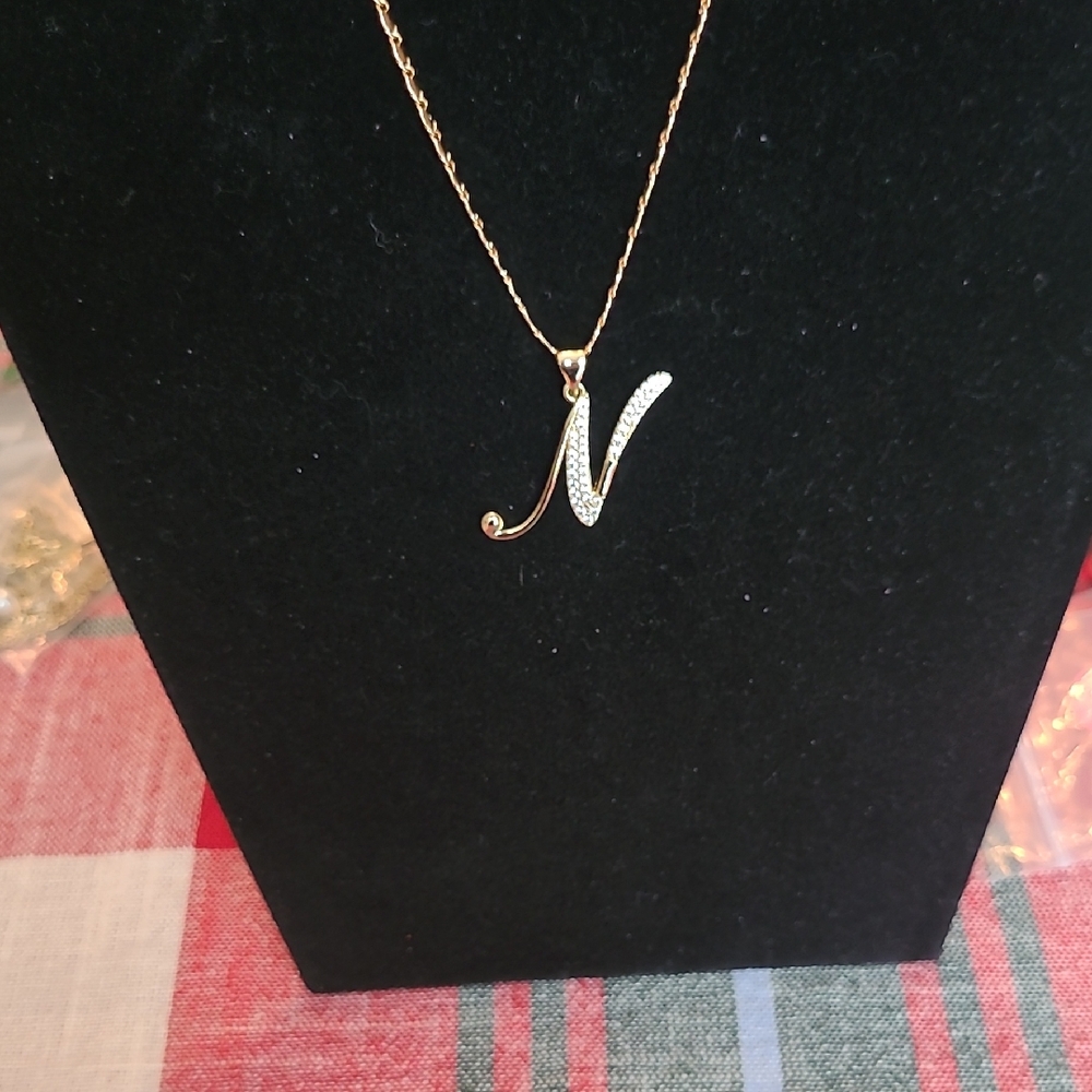 Pretty Bird Gold and Silver Initial Necklace